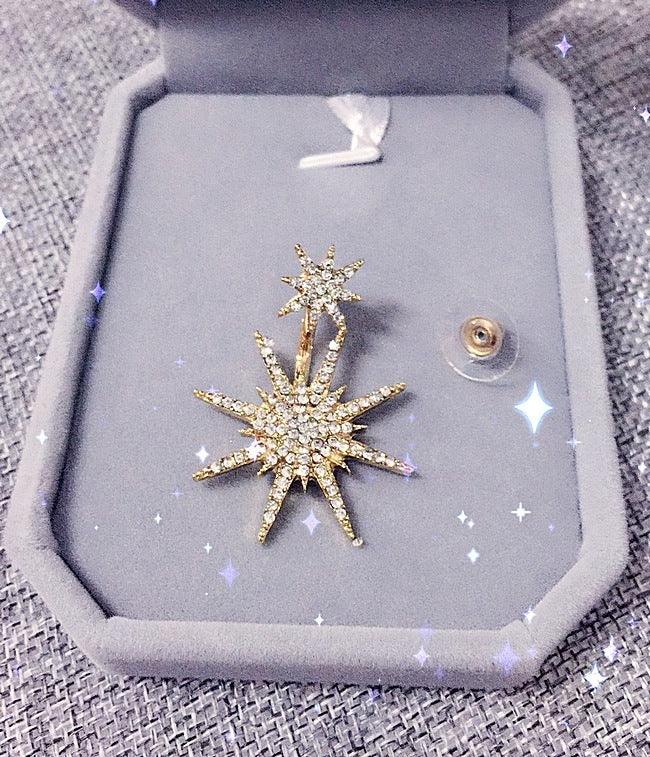 Stud earrings with star stud earrings